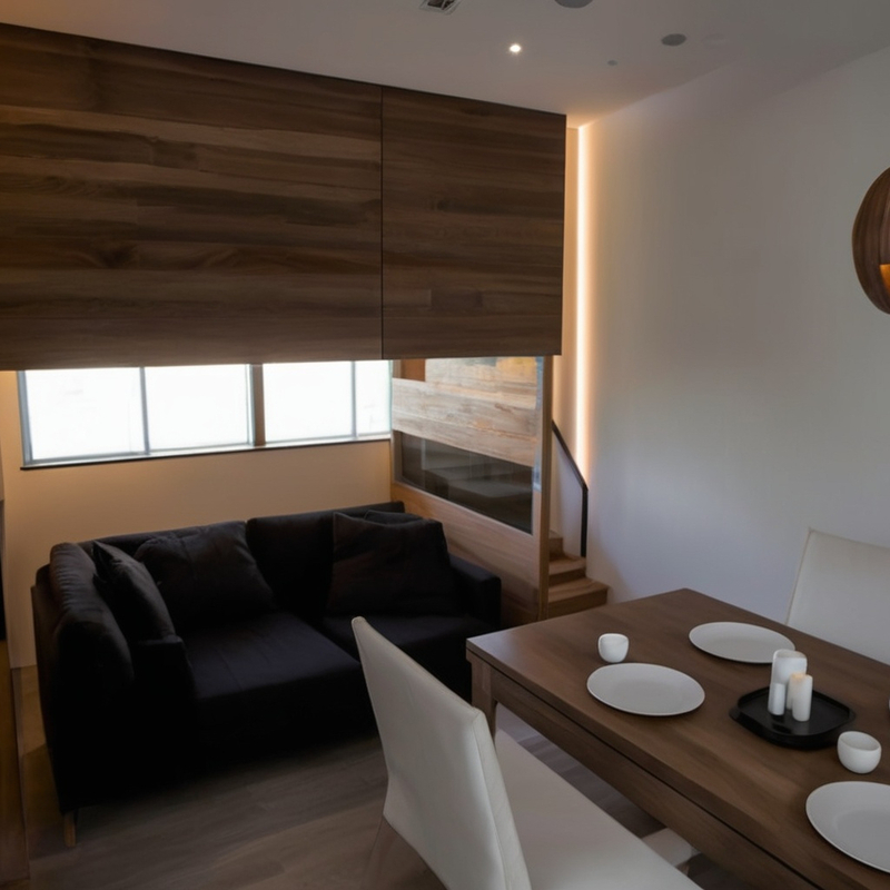 Living Room + Dining room